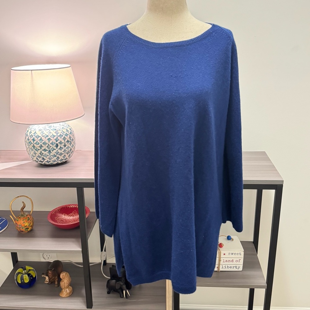 Sara Campbell – 100% Cashmere Tunic Sweater – Size Small